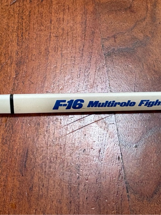 Rare Vtg General Dynamics F 16 multirole fighter felt Tip pen promo USAF Viper